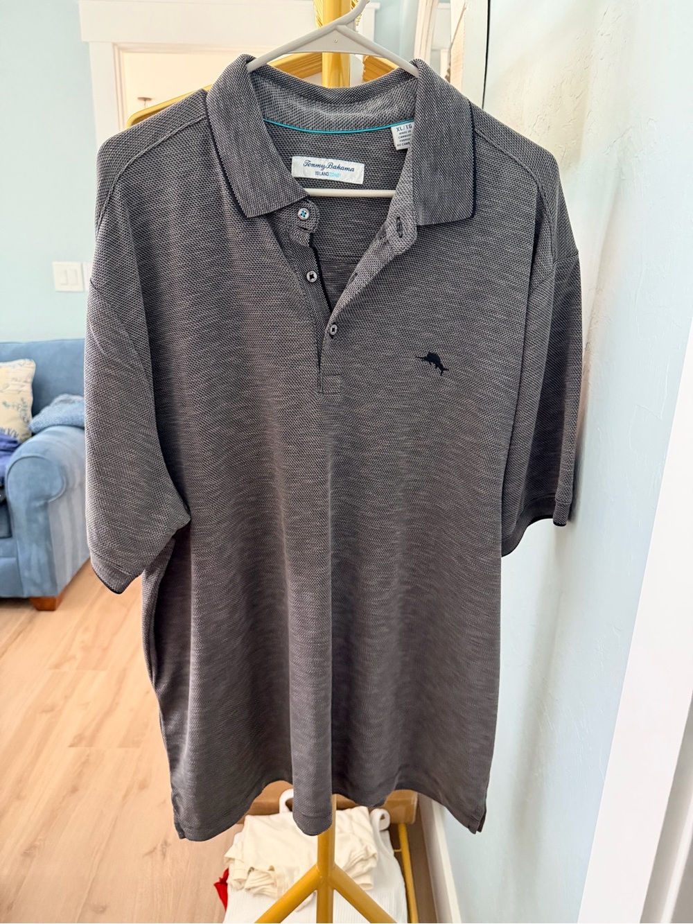 Tommy Bahama Men’s Dark Gray Heather Polo